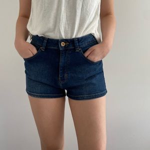 Pull & Bear Blue Denim Shorts
